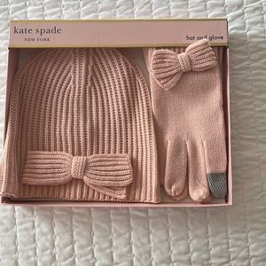 New Kate Spade Hat & Gloves New Gift Set